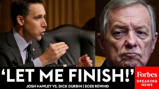 'Let Me Finish!': Josh Hawley's Biggest Clashes With Dick Durbin Of Past Year | 2022 Rewind screenshot 4
