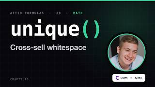 Attio unique in formula attribute — count products owned, not deals closed
