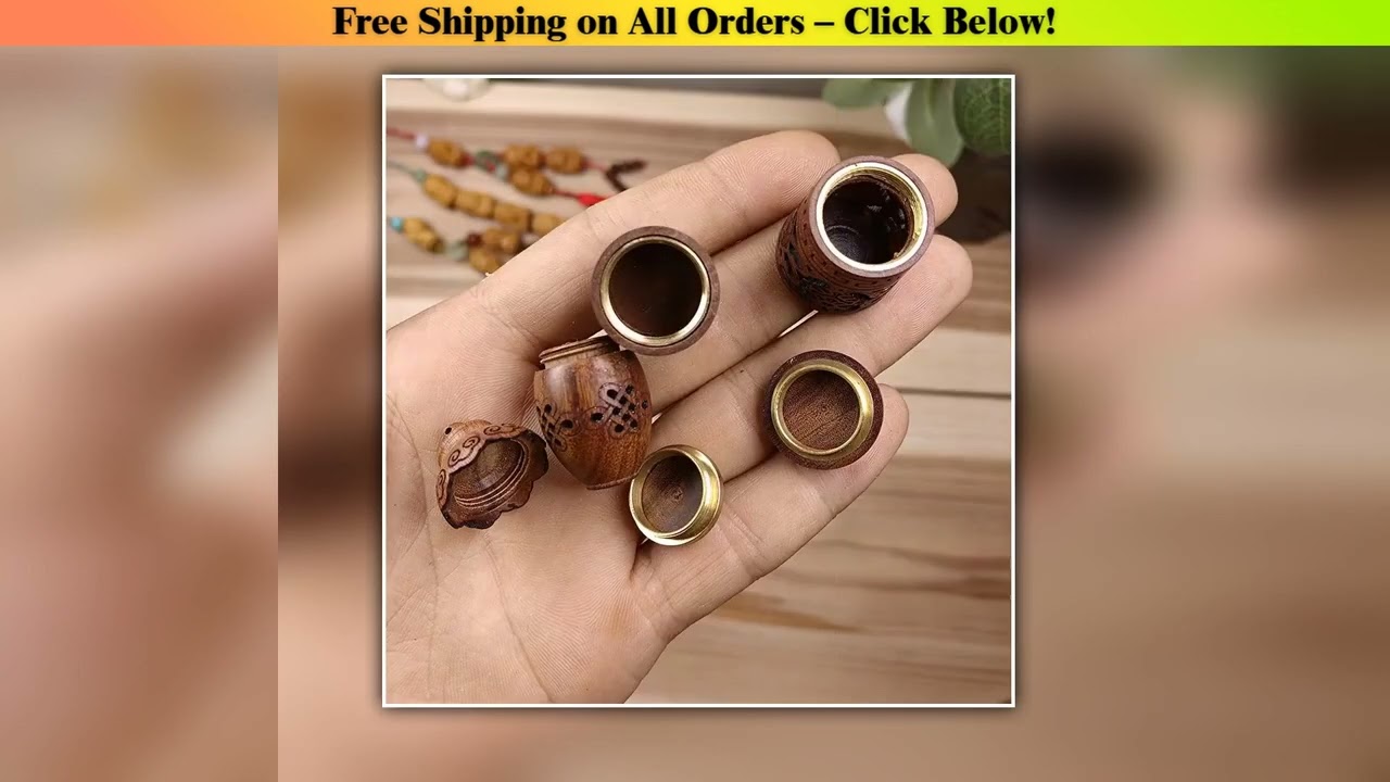 Wood Hollow Carved Aromatherapy Bottle Mini Vase Pagoda Car Hanging Decoration Fragrance Diffuser