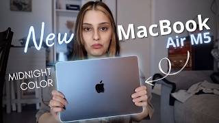 New MacBook Air M5: Is Midnight Color Really That Bad? | Unboxing