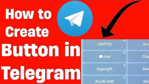 How to create link button in telegram channel and group