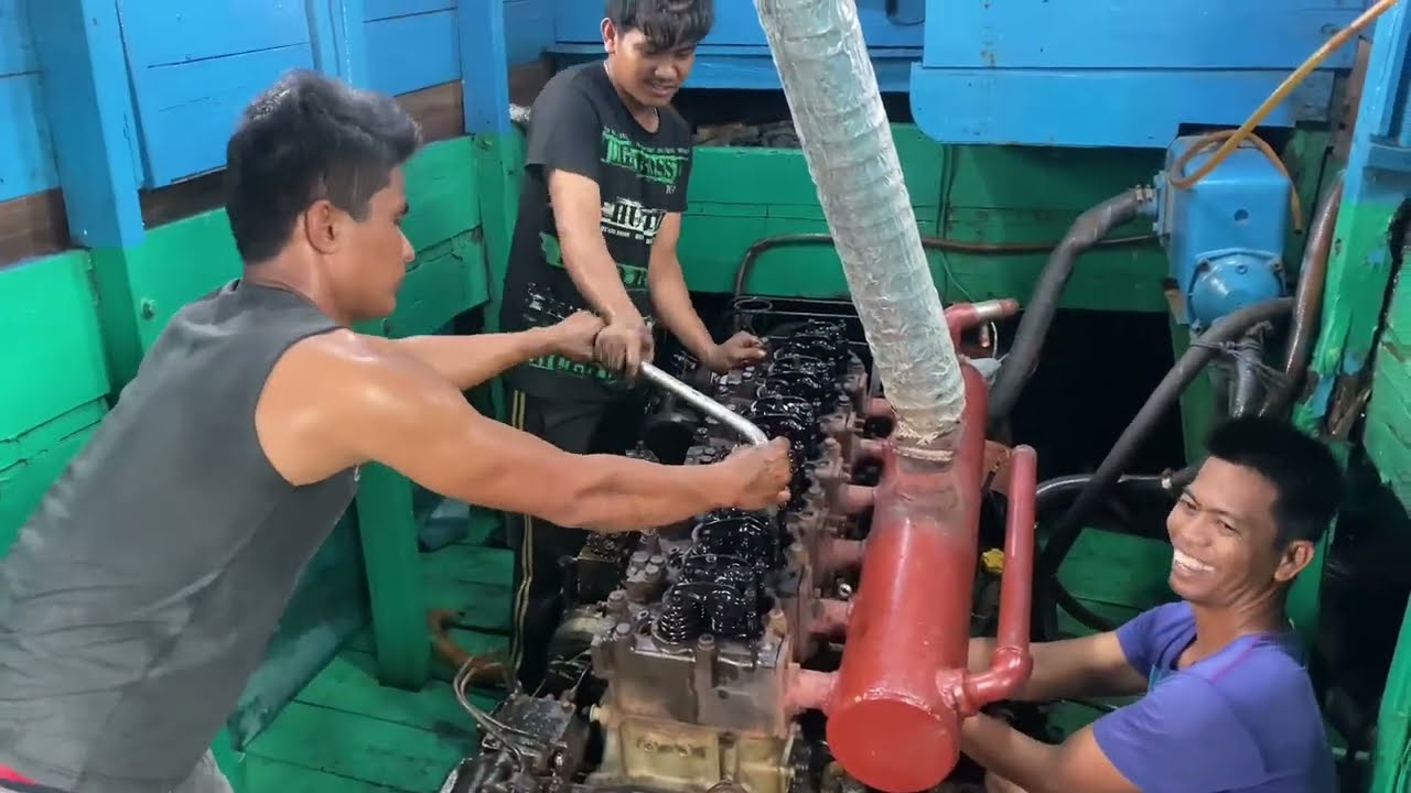 bongkar pasang 6d22 sampai hidup