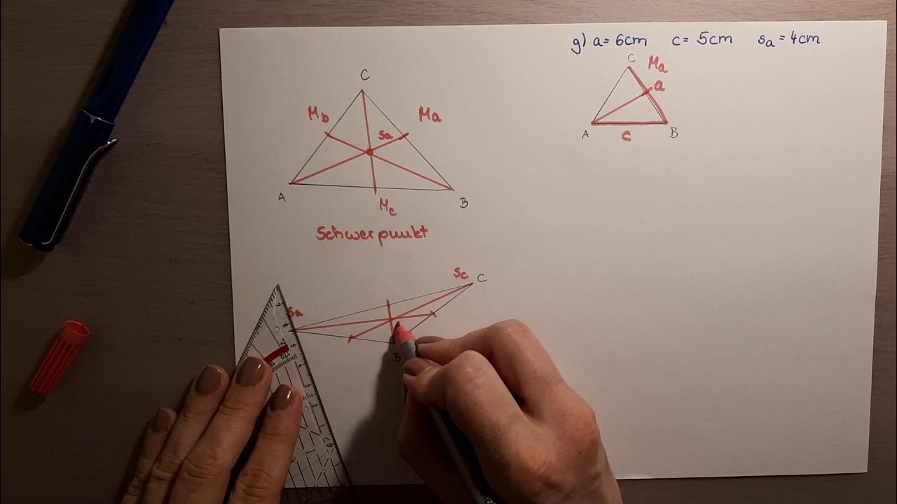 Dreieck über Seitenhalbierende konstruieren YouTube