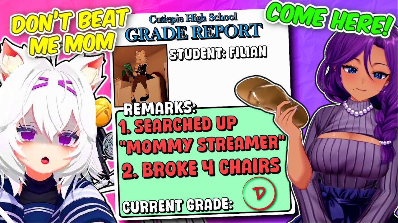Filian's mom reviews her REPORT CARD