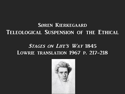 Teleological suspension of the ethical essay