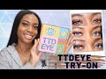 TTDEYE - TRINITY COLLECTION CONTACTS ON DARK EYES! I'M SHOOK!! 😮 FIRST TIME TRYING COLORED CONTACTS!