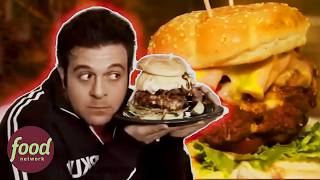 Adam Richman Tries The Biggest Off Menu Burger In Ohio! | Man V Food With Adam Richman