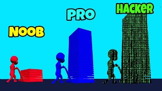 NOOB vs PRO vs HACKER in Stack Colors | Collector of Stacks screenshot 4