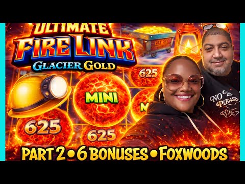 ULTIMATE FIRE LINK Glacier Gold - 6 Bonuses & live slot play #ufl #slot #casino