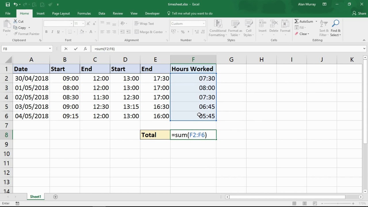 Can Excel Add Up Times? | Including Adding Time in Excel Over 24 hours