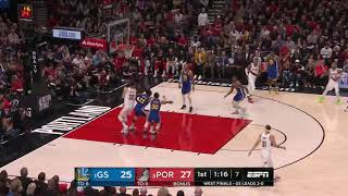 Nba, Playoff 2019, Warriors Vs. Trail Blazers, Round 3, Game 3, Move 11, Alfonzo Mckinnie,Aggressive