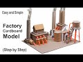 Factory cardboard model for school project step by step