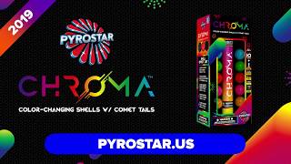 Pyrostar Chroma Color-Changing Shells with Comet Tails R-7755