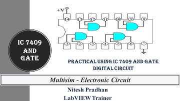 IC 7409  For AND Gate | Multisim Program | Nitesh Pradhan