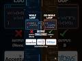99% Get This Wrong! 🚫 While vs Do-While Loop #javainterview #java #accenture #wipro