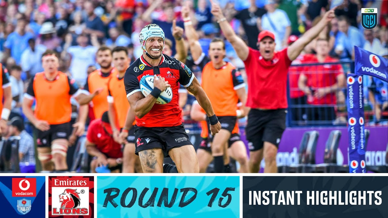 Vodacom Bulls v Emirates Lions Instant Highlights Round 15 URC 2022/23 