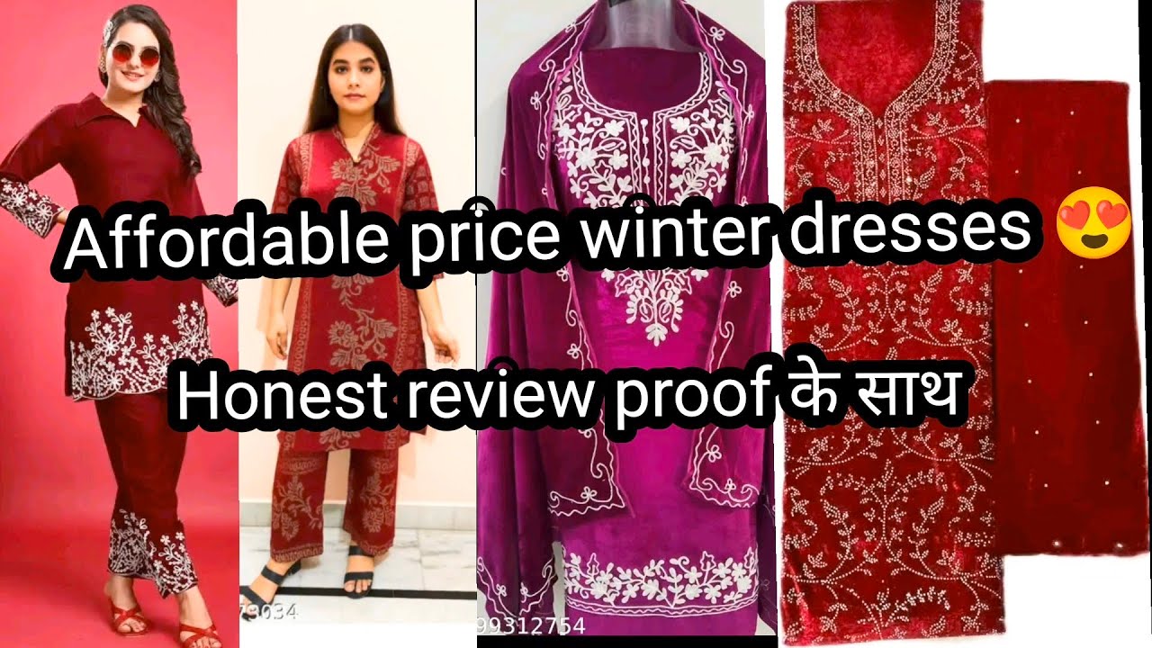 beautiful stylish winter dresses,suit, material and cord set 😍 messho budget friendly dresses