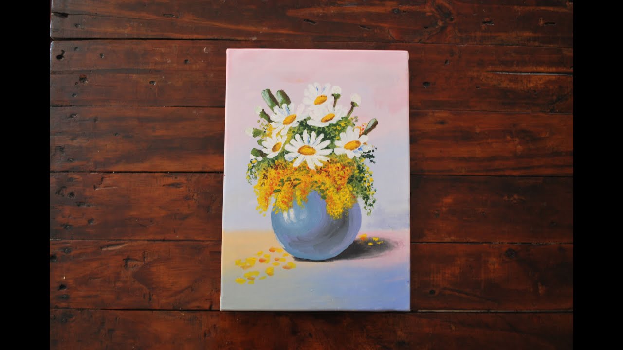 Flower bouquet / Acrylic Painting / Short video - YouTube