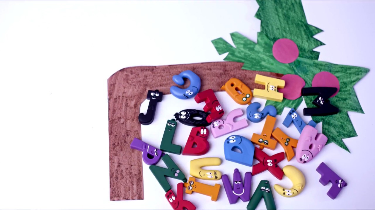 Chicka Chicka Boom Boom with Barbapapa Letters Stop Motion
