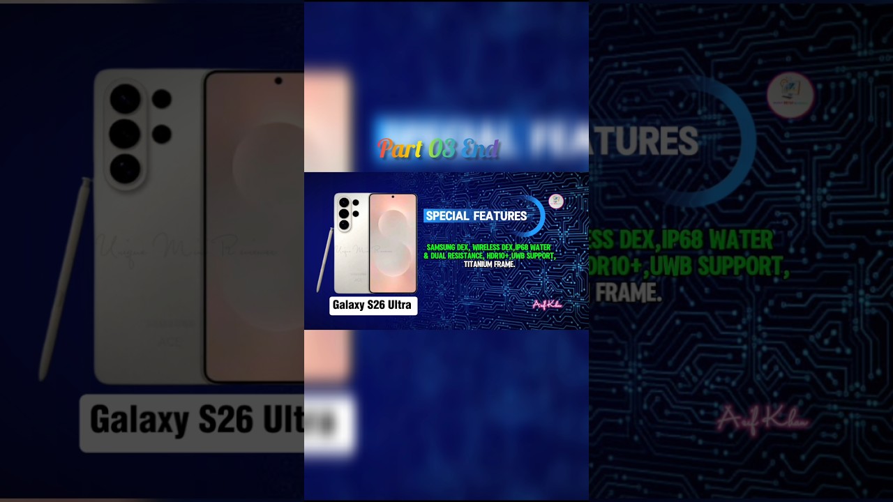 Samsung Galaxy S26 Ultra – King of 2025! 👑 | Shorts Highlight Info Part 03 End Video 2026