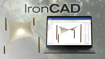 Modeling a Fabric Canopy with Structured & Innovative Part Mode - IronCAD