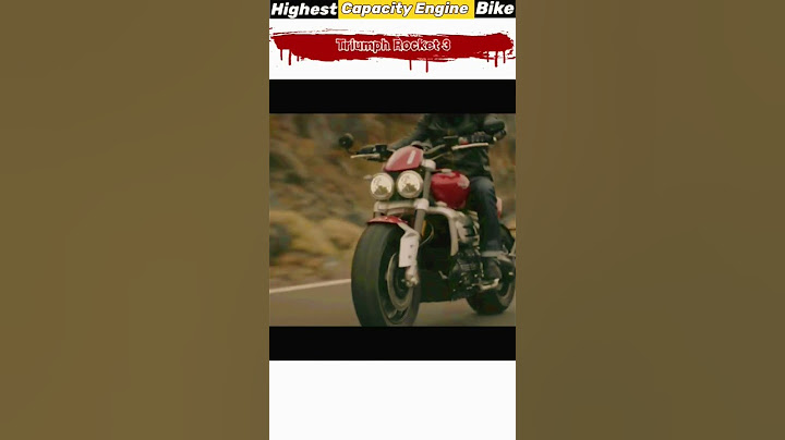 TRIUMPH ROCKET 3- The Highest capacity Engine Bike in the WORLD 🌍 #ytshortsindia