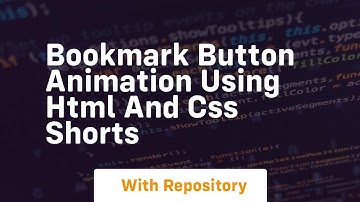 Bookmark button animation using html and css shorts