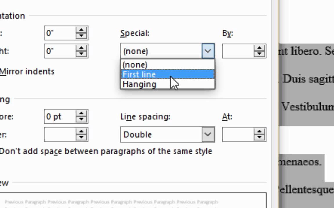 How to Double Indent in a Microsoft Word document