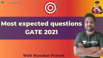 Most expected questions GATE 2021 | Environmental Engineering | GATE & ESE | Manohar Prateek