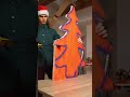 How to Build a Craftboard Christmas Tree 🎄✨ Add LED Lights