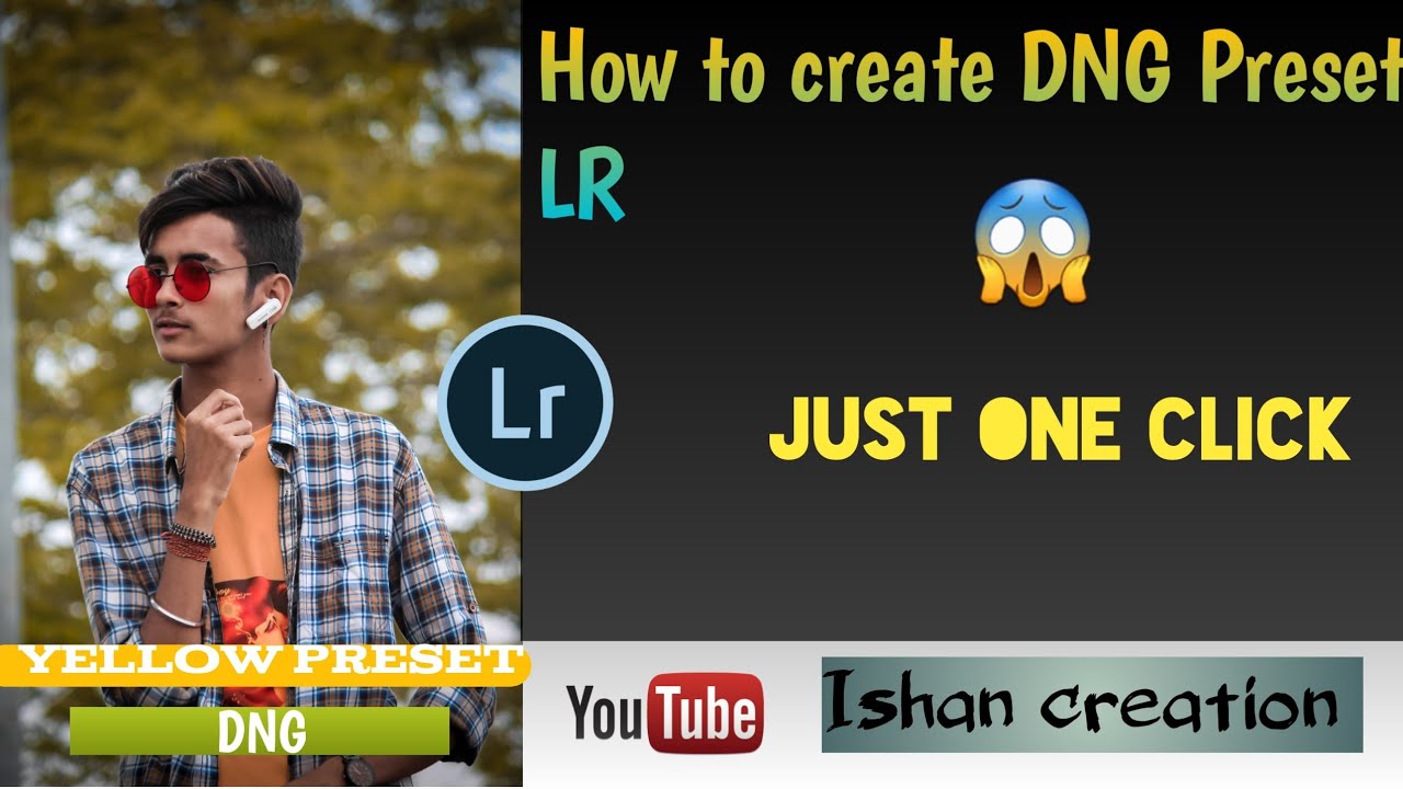 How to create DNG preset on lightroom..