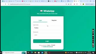 WHATSAPP FUNCTIONAL CLONE (WEB-BASED) screenshot 1