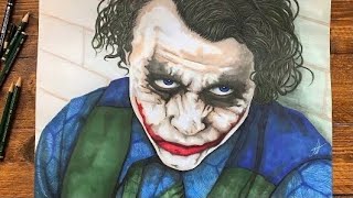 The Dark Knight Heath Ledger Joker Painting Markers & Acrylic Paint ArtByJonnyFrost The Dark Knight Heath Ledger Joker Painting Markers & Acrylic Paint ArtByJonnyFrost