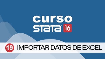 🔵 #Curso de #Stata (019) Importar datos de Excel en #Stata