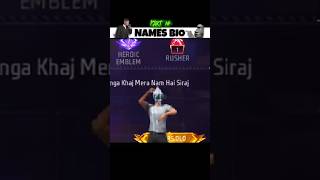 Ladko Ke Names Ke Upar Bio☠️😎 Wait For Your Name🔥 #shorts​ #freefiremax​ #youtubeshorts​ #flopff​