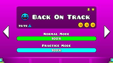 Geometry Dash - Back On Track 100% (All Coins)