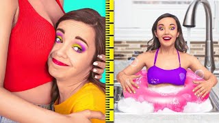 ⁣PROBLEMAS DE MENINAS: PERNAS LONGAS E PERNAS CURTAS || Garotas Baixinhas X Altas, por 123 GO! SCHOOL