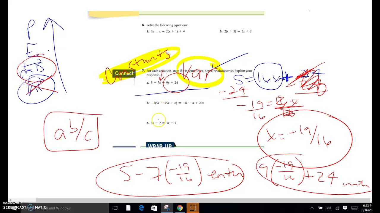 1.12 PART 2 SOLVING EQUATIONS AND cLEARING fRACTIONS - YouTube