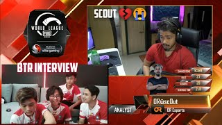 BTR PMWL CHAMPIONS | SCOUTS INTERVIEW 💔 | BTR INTERVIEW AFTER WIN