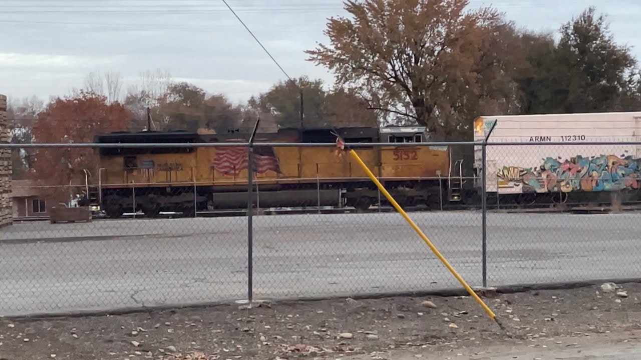UP 5152 Pushing Railcars in Payette, ID YouTube