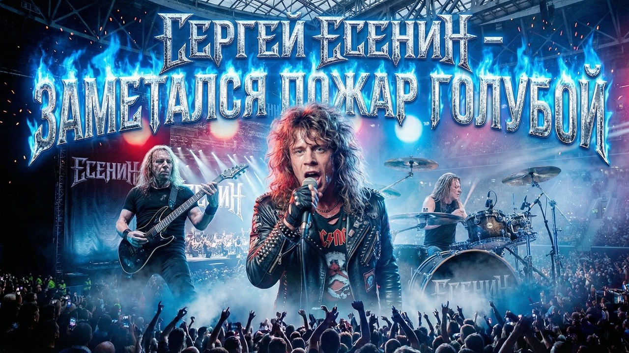 Сергей Есенин «Заметался пожар голубой» (Symphonic Rock | AI video) by Fluxlisimo
