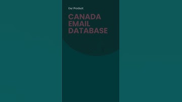 Canada Email Database | Bulk Email Data