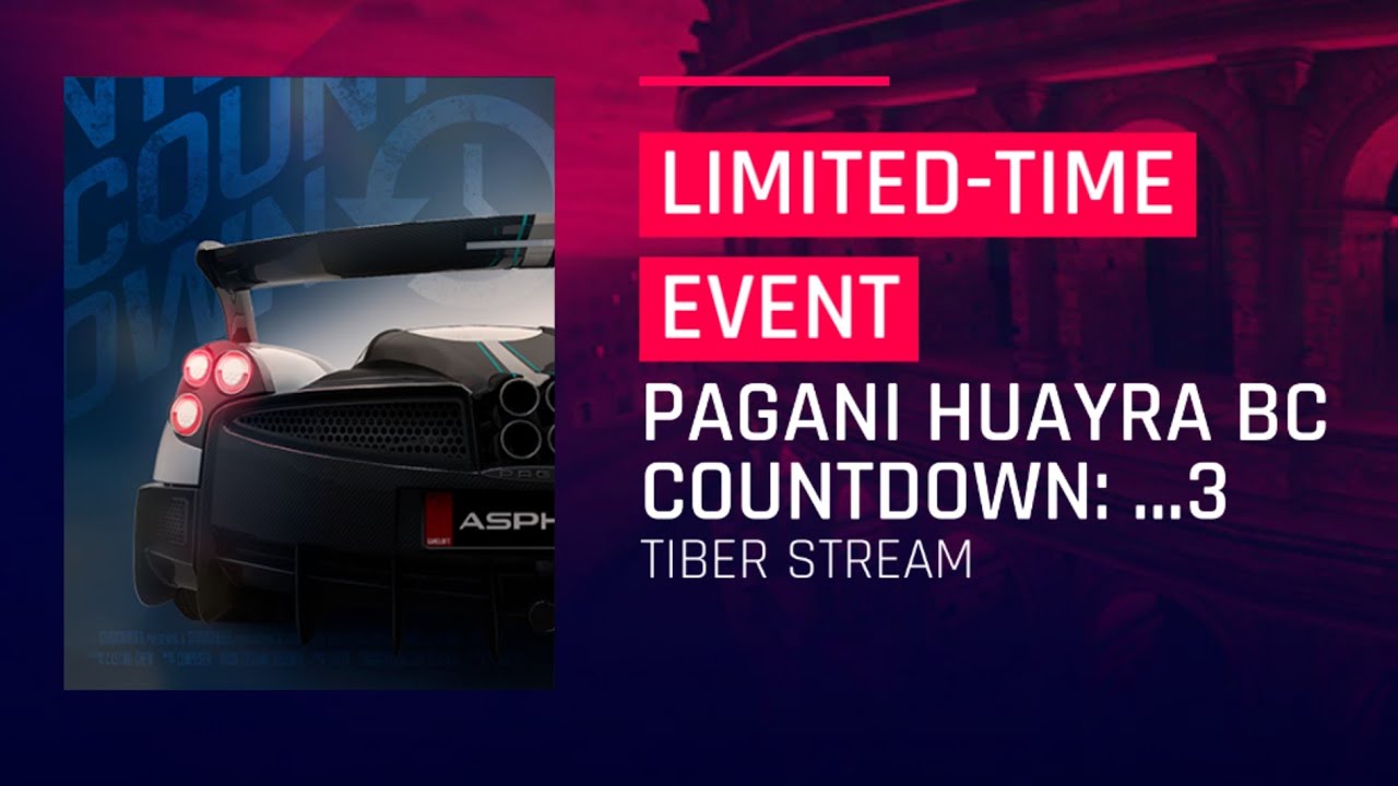 Pagani Huayra BC Countdown - 3 | Tiber Stream | Dodge Viper GTS | Asphalt 9 Legends - YouTube