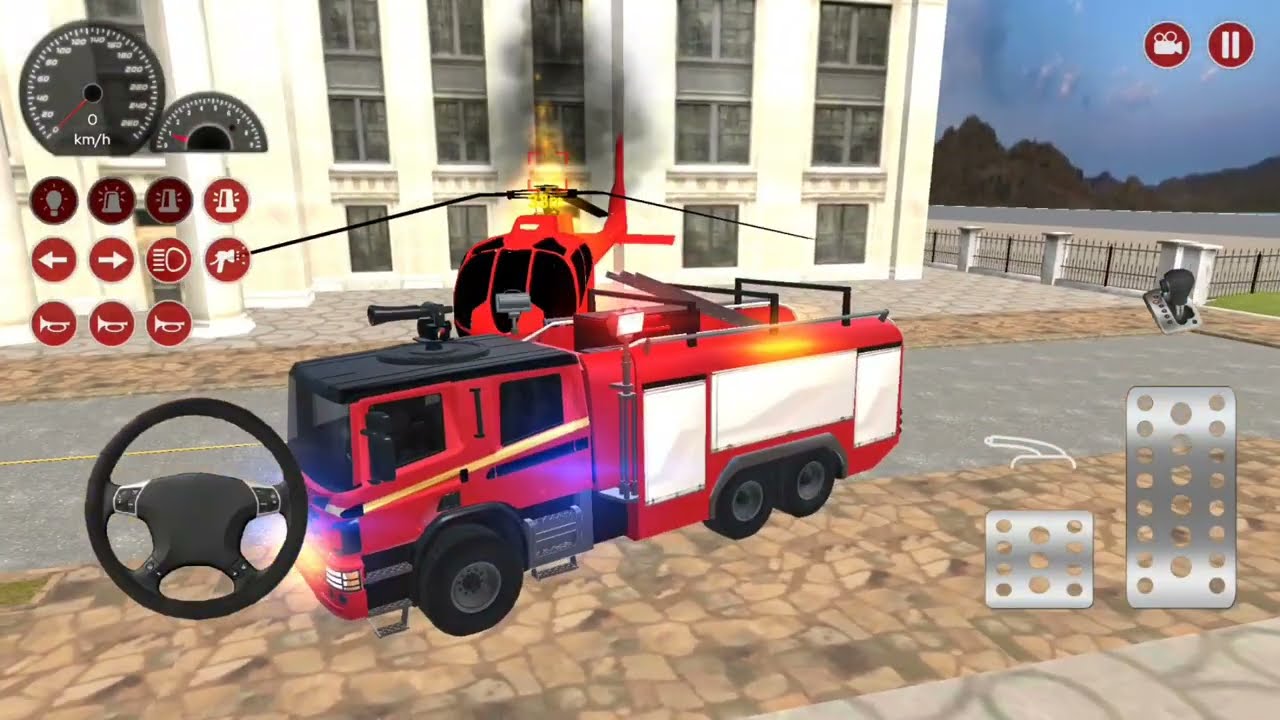 City Fire Truck Rescue Simulator - US 911 Ambulance Emergency Driving 3D : Android Gameplay #37
