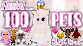 I Traded 100 PETS in Adopt me…