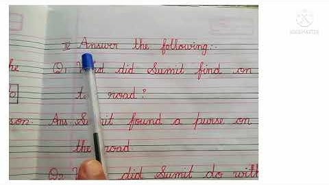 Moral Science Notes                                     Lesson 2  Be Honest