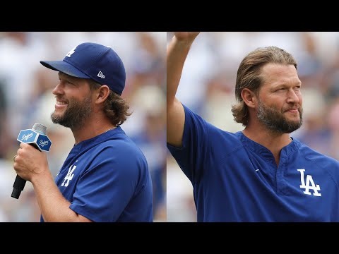 Clayton Kershaw joins the Dodgers pre-game broadcast with a special message 💙💙