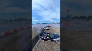 C6 Corvette Nissan 240 And v8 swapped Toyota Corolla Tandem #drift #drifting #driftcar #driftcars