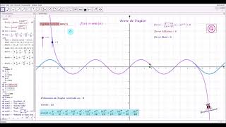 Serie de Taylor en Geogebra (Geogebra Animado)