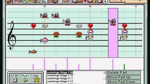 Tim 2 / Stage 3 [Tim Wright] ~ Lemmings SNES on Mario Paint